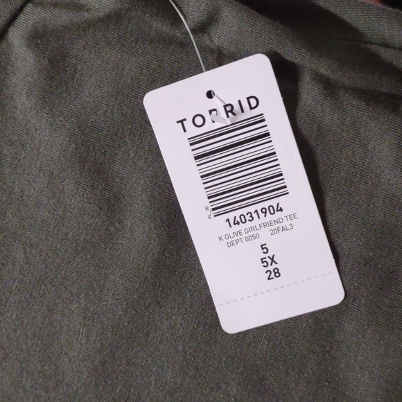 New Torrid Size 5X Army Green classic fit rop - Picture 7 of 8